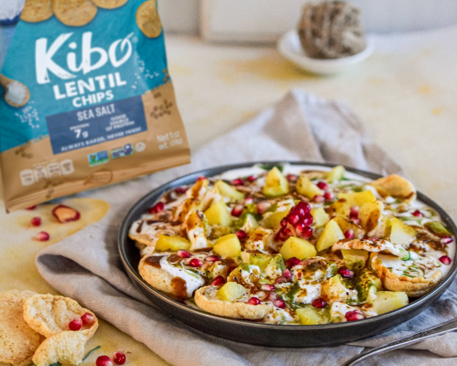 Indian Style Lentil Chips Chaat