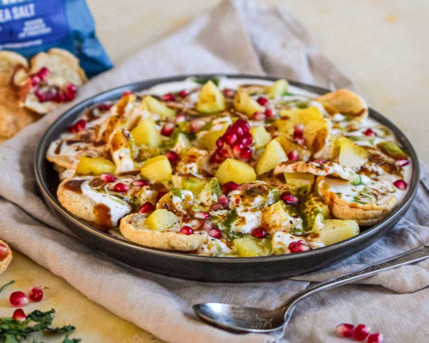 Indian Style Lentil Chips Chaat⁠