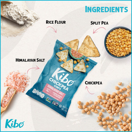 CHICKPEA CHIPS HIMALAYAN SALT Kibo Foods